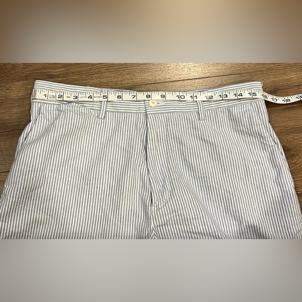 Polo by Ralph Lauren Blue and White Striped Men Shorts - Picture 6 of 8